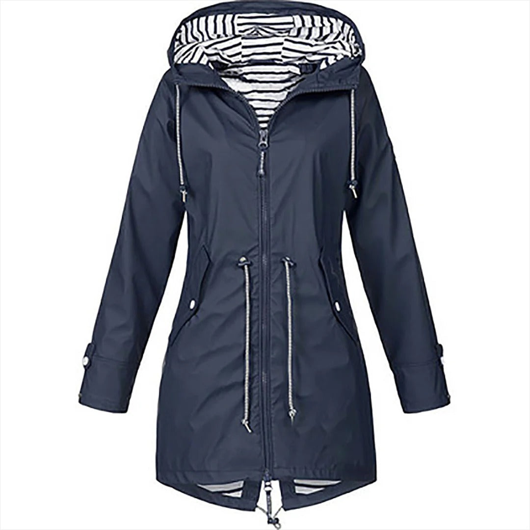 Philomena - Trendy lange mackintosh voor dames