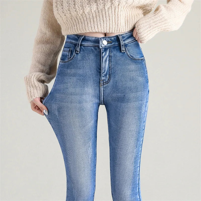 Elastisch Thermisch jeans voor vrouwen