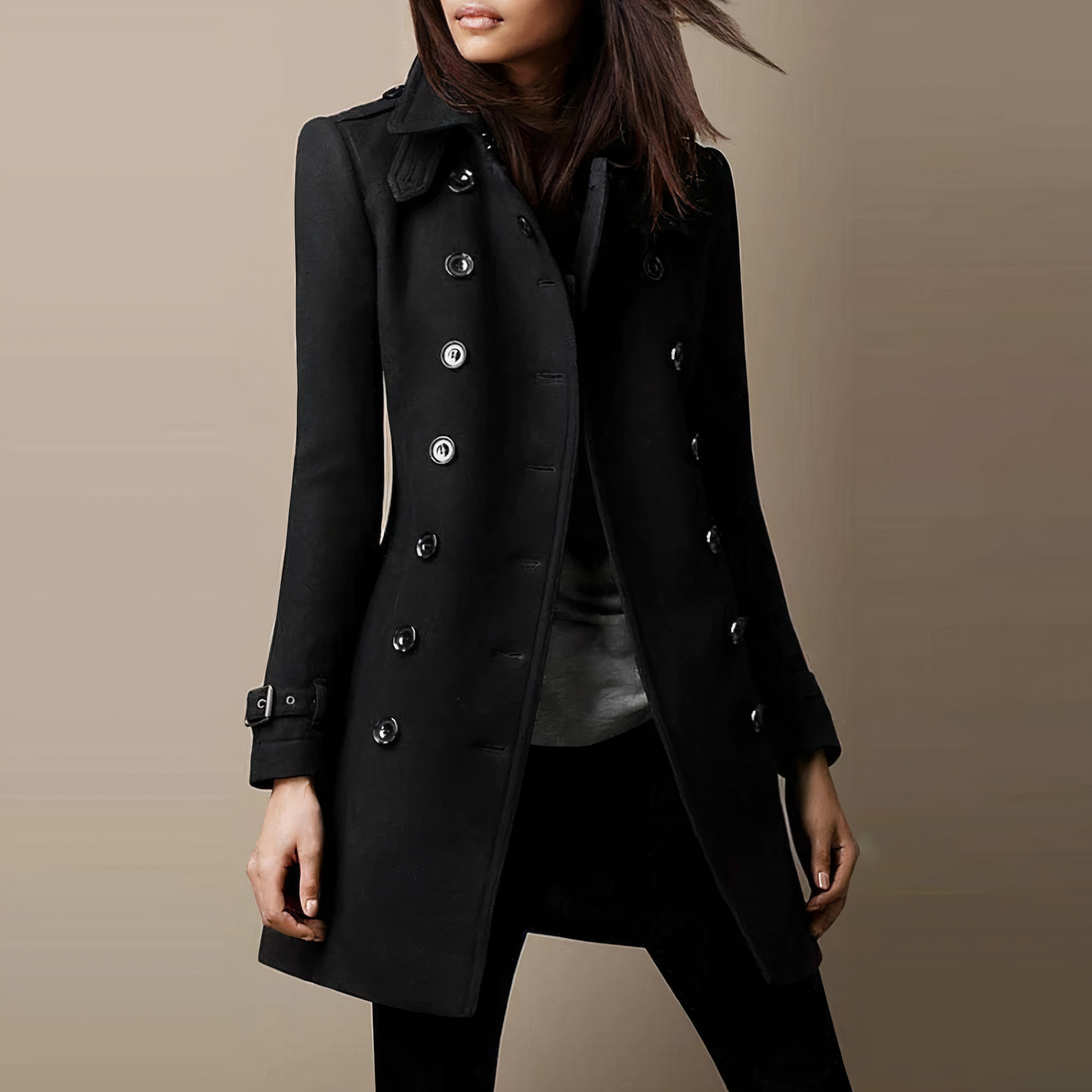 Opha - Dames Warme Trenchcoat | Lang