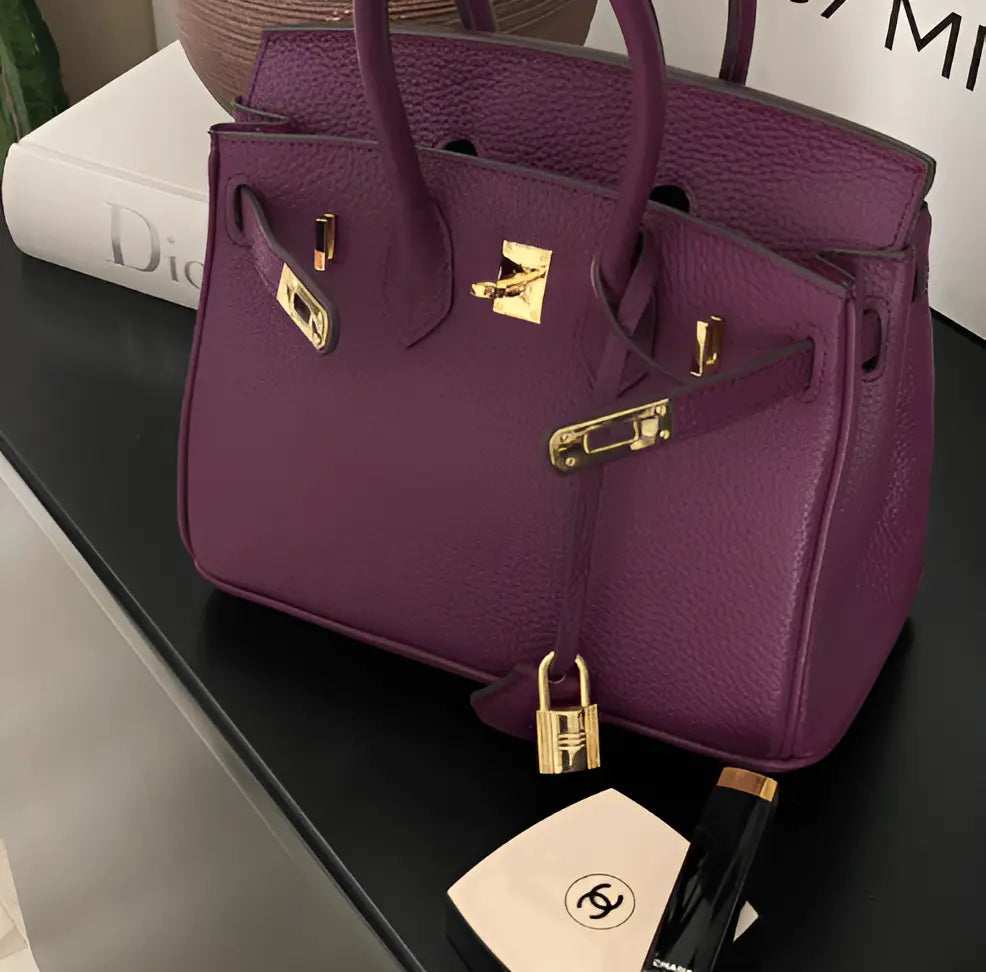 Adeline  | elegante grote handtas met lycheepatroon