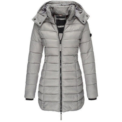 Halflange getailleerde jas voor dames