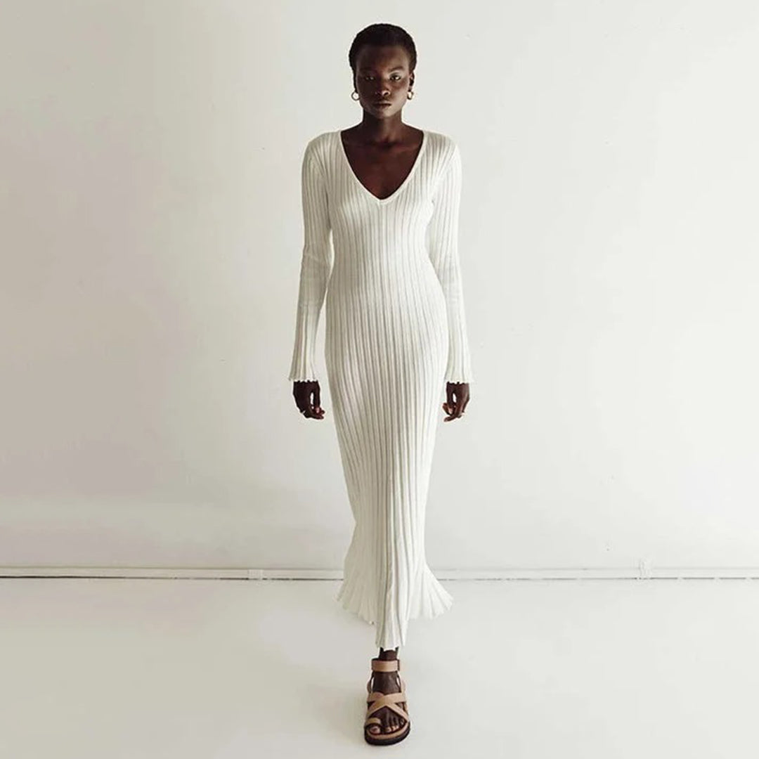 Ginevra™ - Gebreide maxi jurk