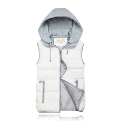 Celine Bodywarmer | Casual gewatteerde bodywarmer met capuchon voor dames