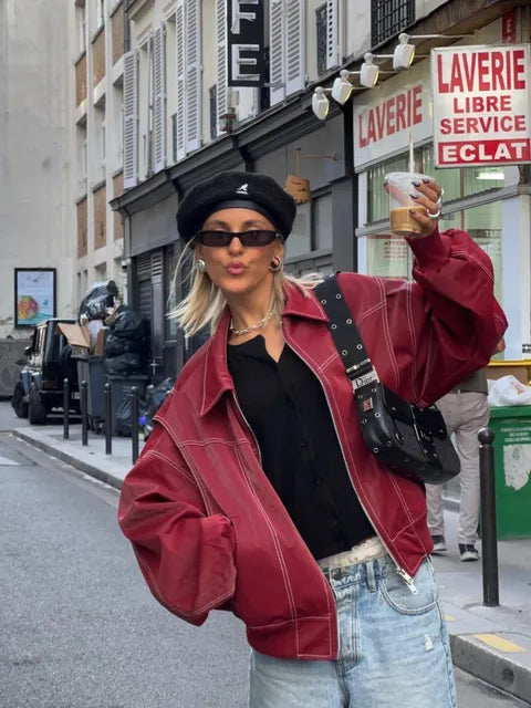 Ebba - Wijnrode jas