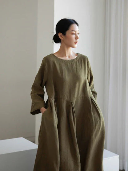 Comfortabele katoenen jurken met zakken - Zaveri