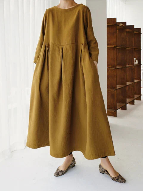 Comfortabele katoenen jurken met zakken - Zaveri