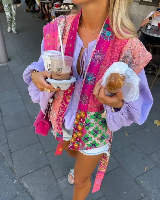 Nyla | Stijlvol chique vest met print