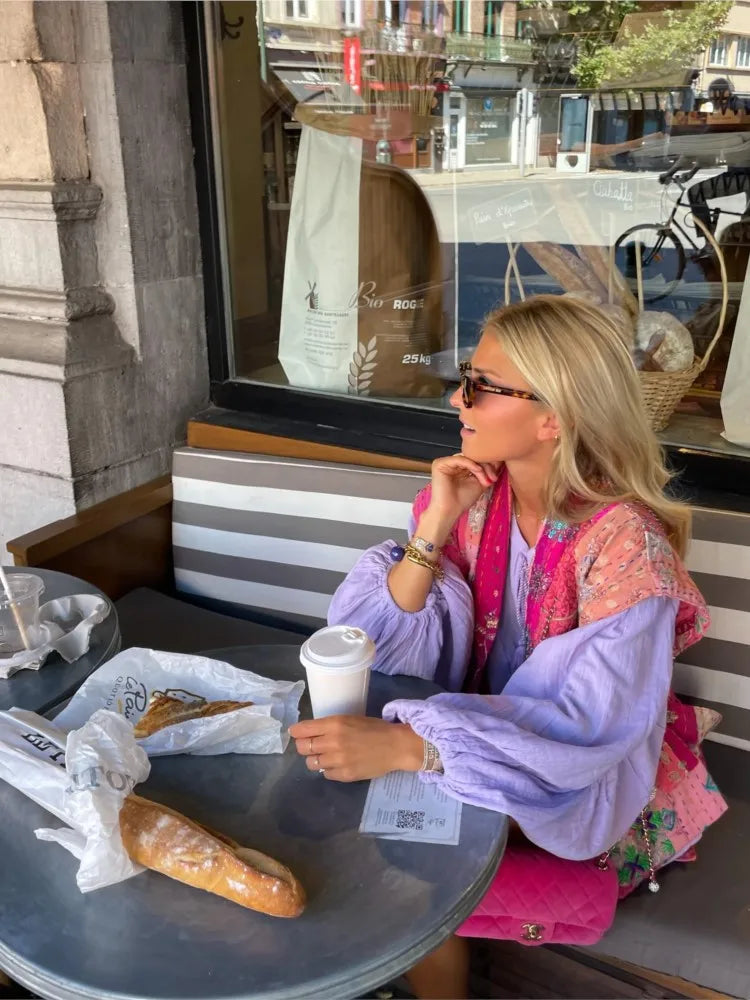 Nyla | Stijlvol chique vest met print