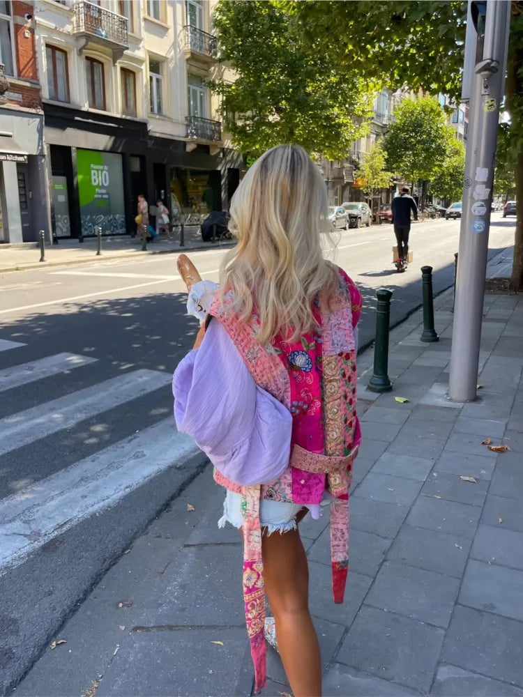 Nyla | Stijlvol chique vest met print