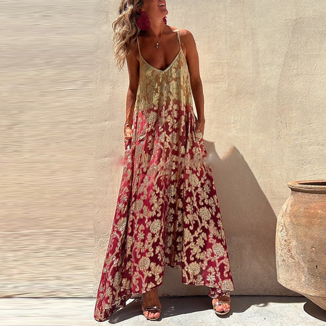 Martha - Stijlvolle en Comfortabele Zomerse Boho Jurk voor Vrouwen
