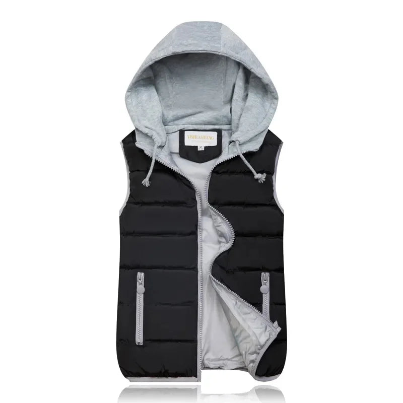 Celine Bodywarmer | Casual gewatteerde bodywarmer met capuchon voor dames