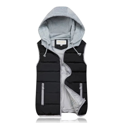 Celine Bodywarmer | Casual gewatteerde bodywarmer met capuchon voor dames