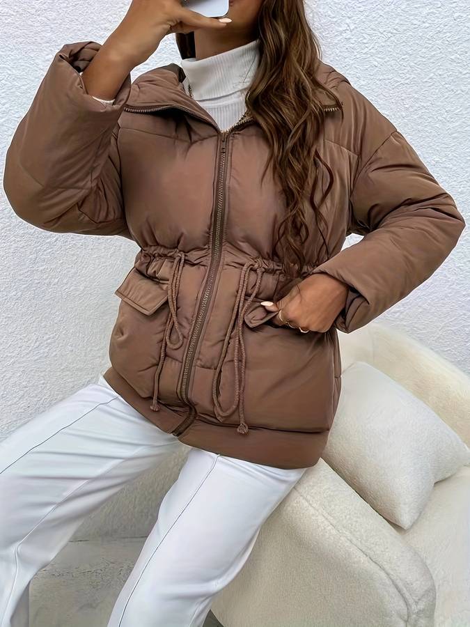 Casual bruine bomberjas