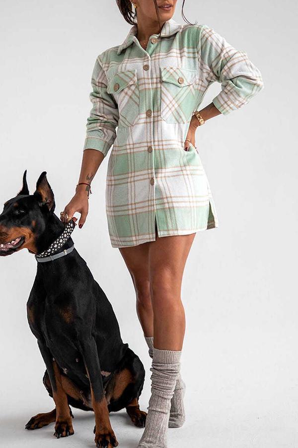 Sophie | Trendy Geruite Overhemdblouse