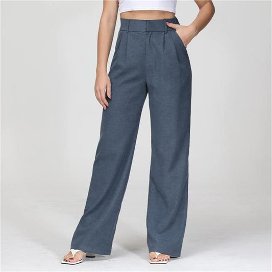 Gertha - Palazzo broek met een hoge taille en wijde pijpen