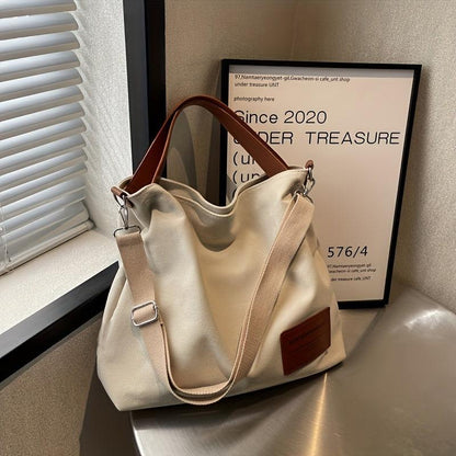 Eenvoudige canvas schoudertas | Billie tas