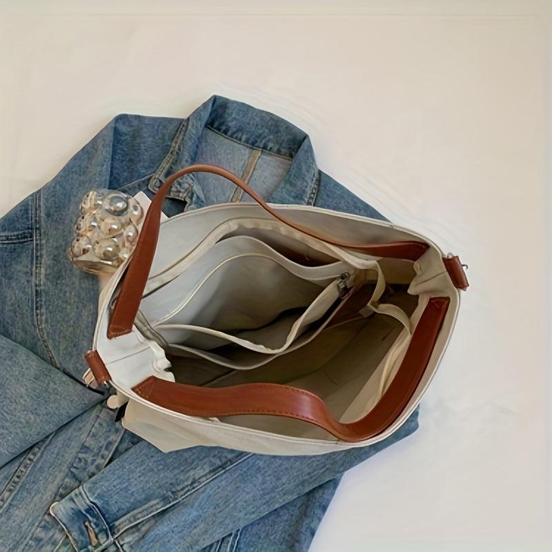 Eenvoudige canvas schoudertas | Billie tas