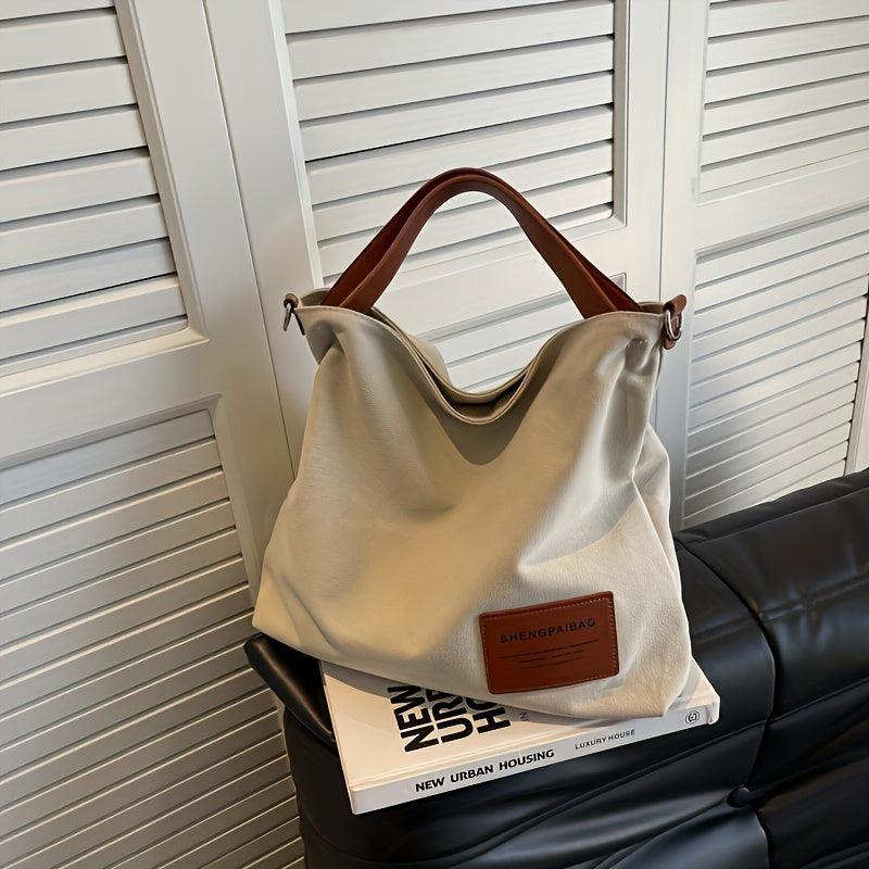 Eenvoudige canvas schoudertas | Billie tas