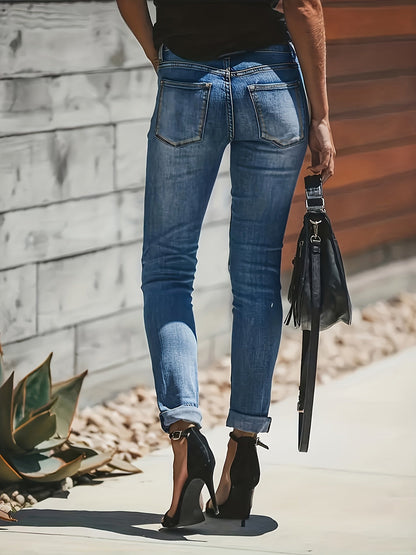 Blauwe gescheurde jeans - Isabella