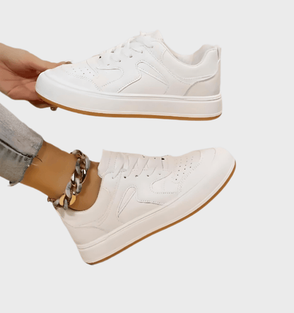 Nona - Meerkleurige sneakers met veters en patroonontwerp