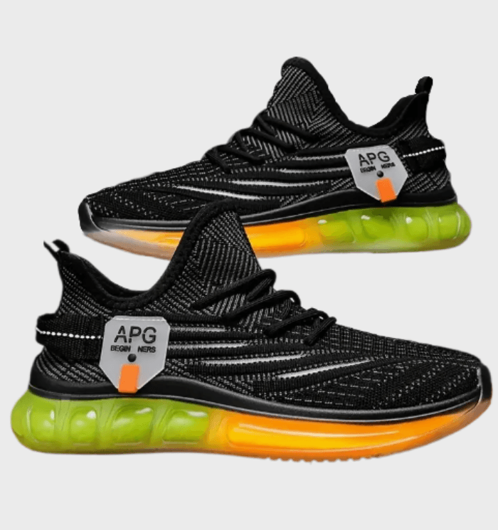 Eero -  Getextureerde sneakers voor heren met neonkleurige tussenzolen