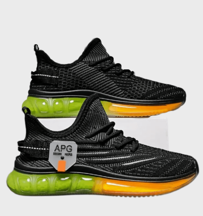 Eero -  Getextureerde sneakers voor heren met neonkleurige tussenzolen