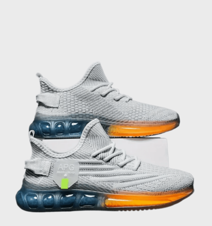 Eero -  Getextureerde sneakers voor heren met neonkleurige tussenzolen