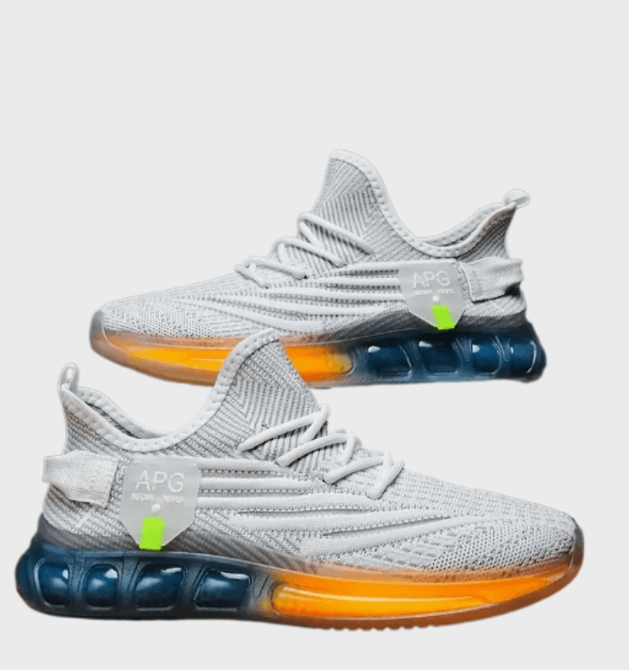 Eero -  Getextureerde sneakers voor heren met neonkleurige tussenzolen