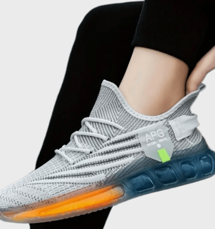 Eero -  Getextureerde sneakers voor heren met neonkleurige tussenzolen