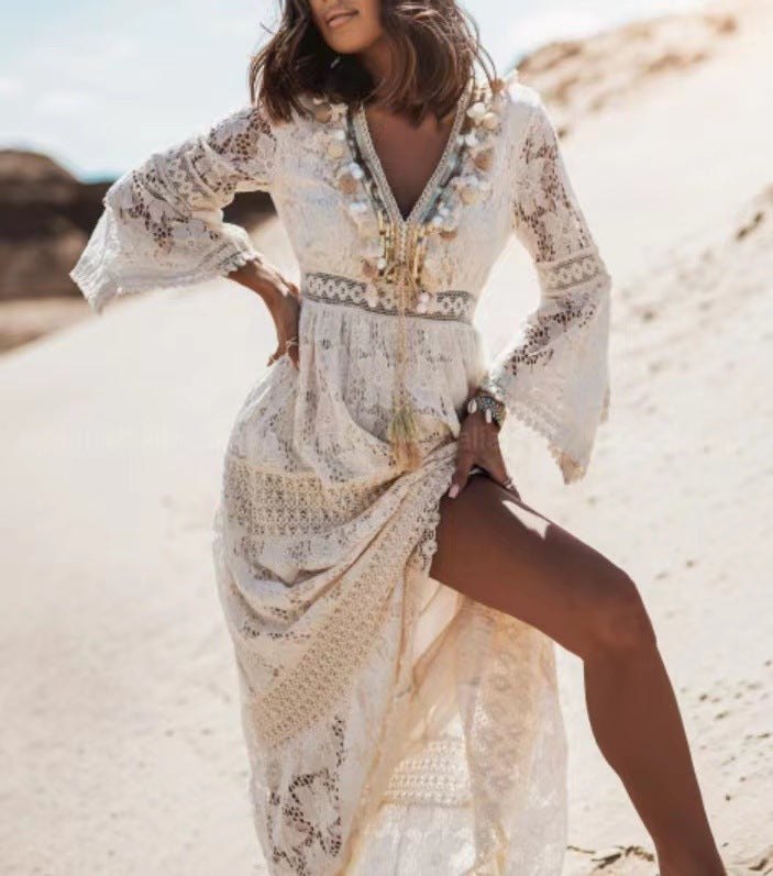Rowena - boho maxi jurk