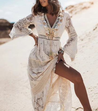 Rowena - boho maxi jurk