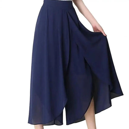 Damiane - Chiffon Wijde Pijpen Broek