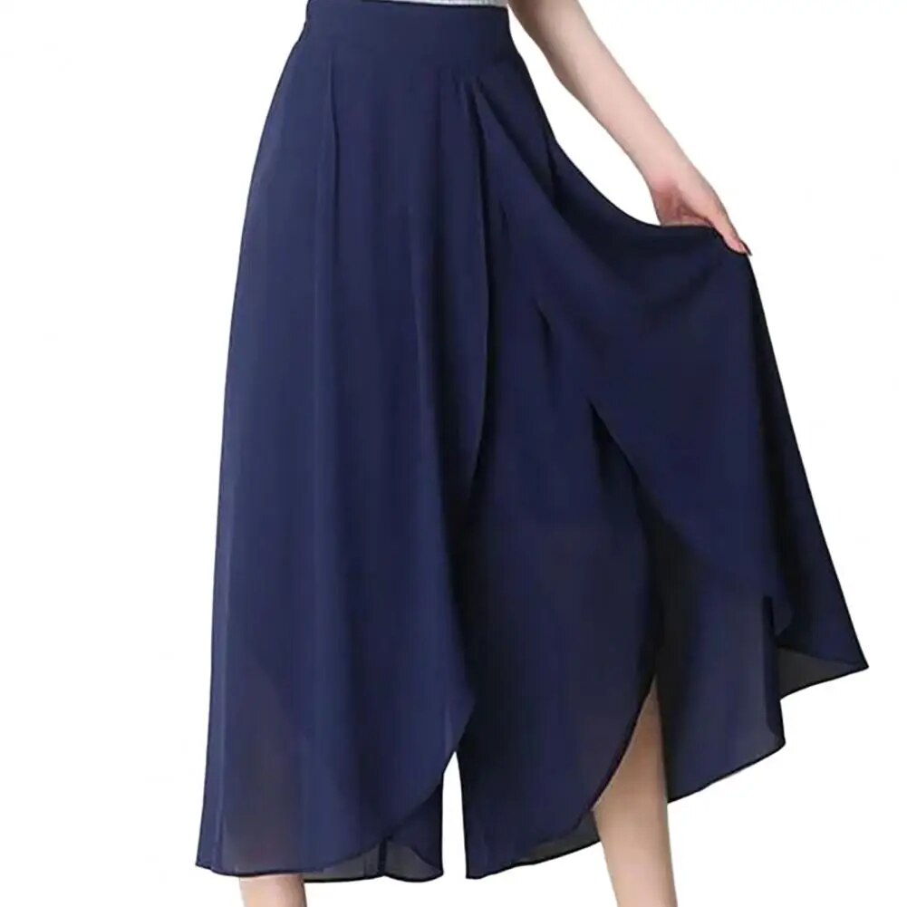 Damiane - Chiffon Wijde Pijpen Broek