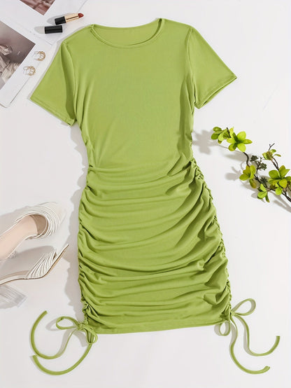 Bodycon jurk met koord en ruches - Chloe