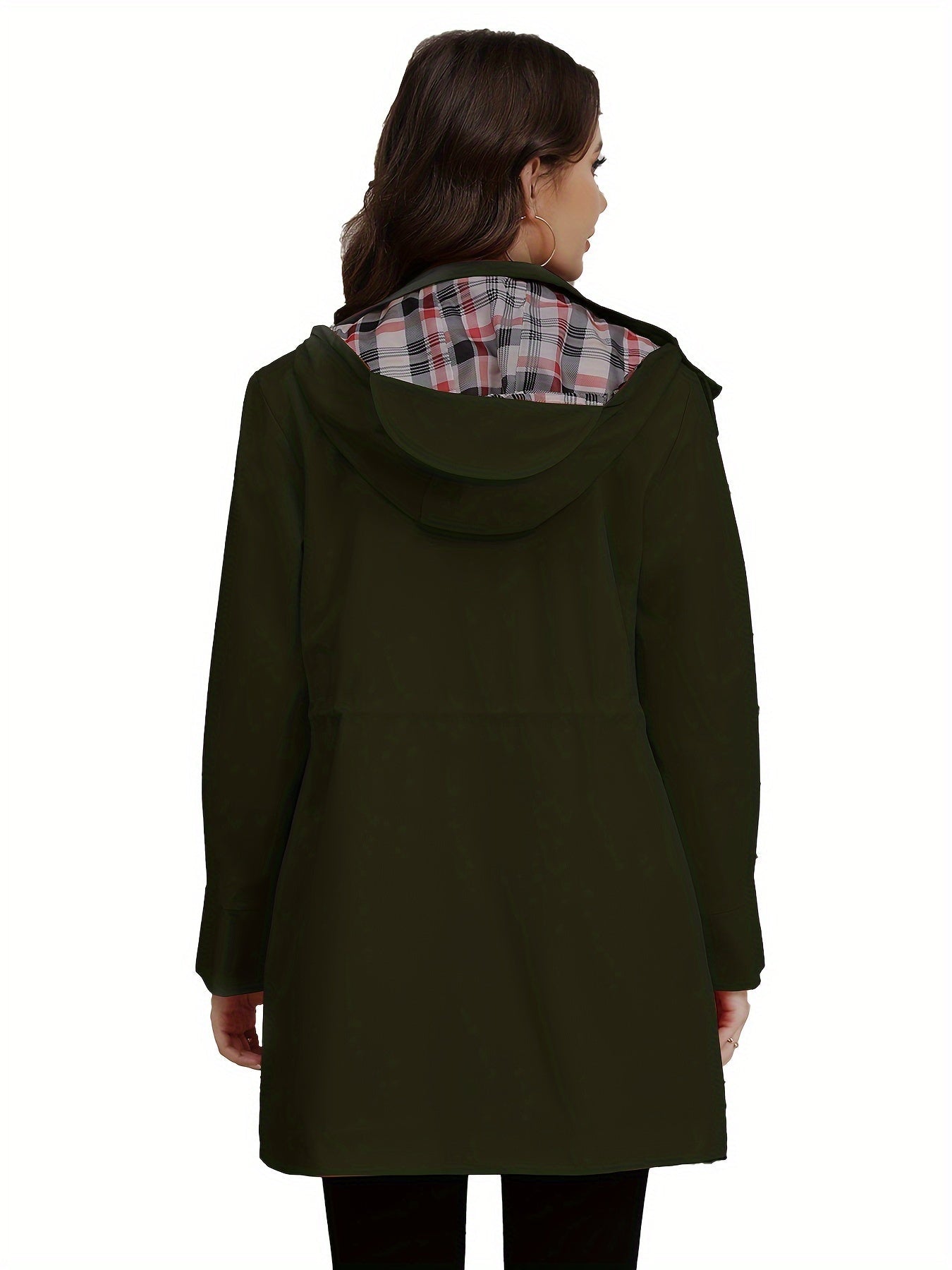 Hasel - Modieuze Hoodie Mantel met Zak voor Dames