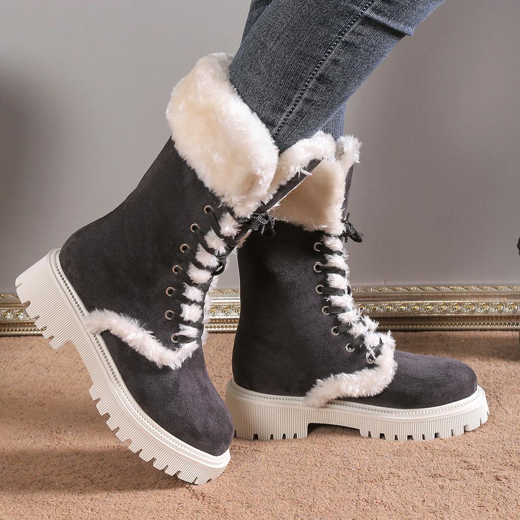 Bella - Warme Winter Snowboots met Imitatiebont voor Vrouwen