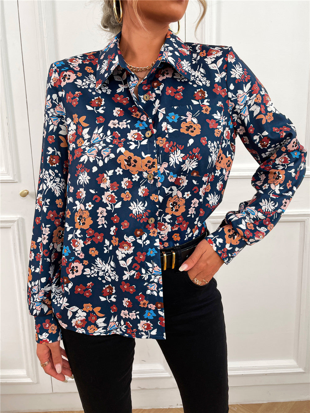 Fenna | blouse met paisleyprint
