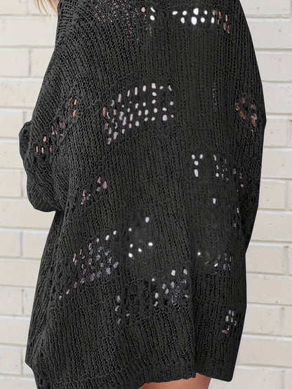 Gehaakt lang vest in boho stijl