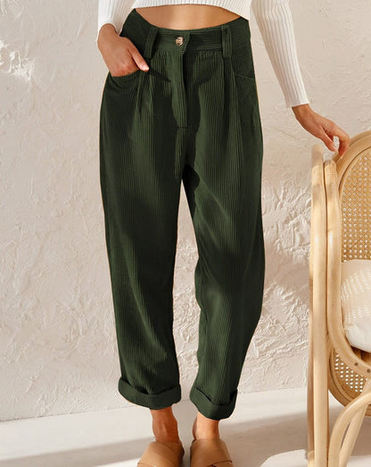 Elegante corduroy broek voor dames