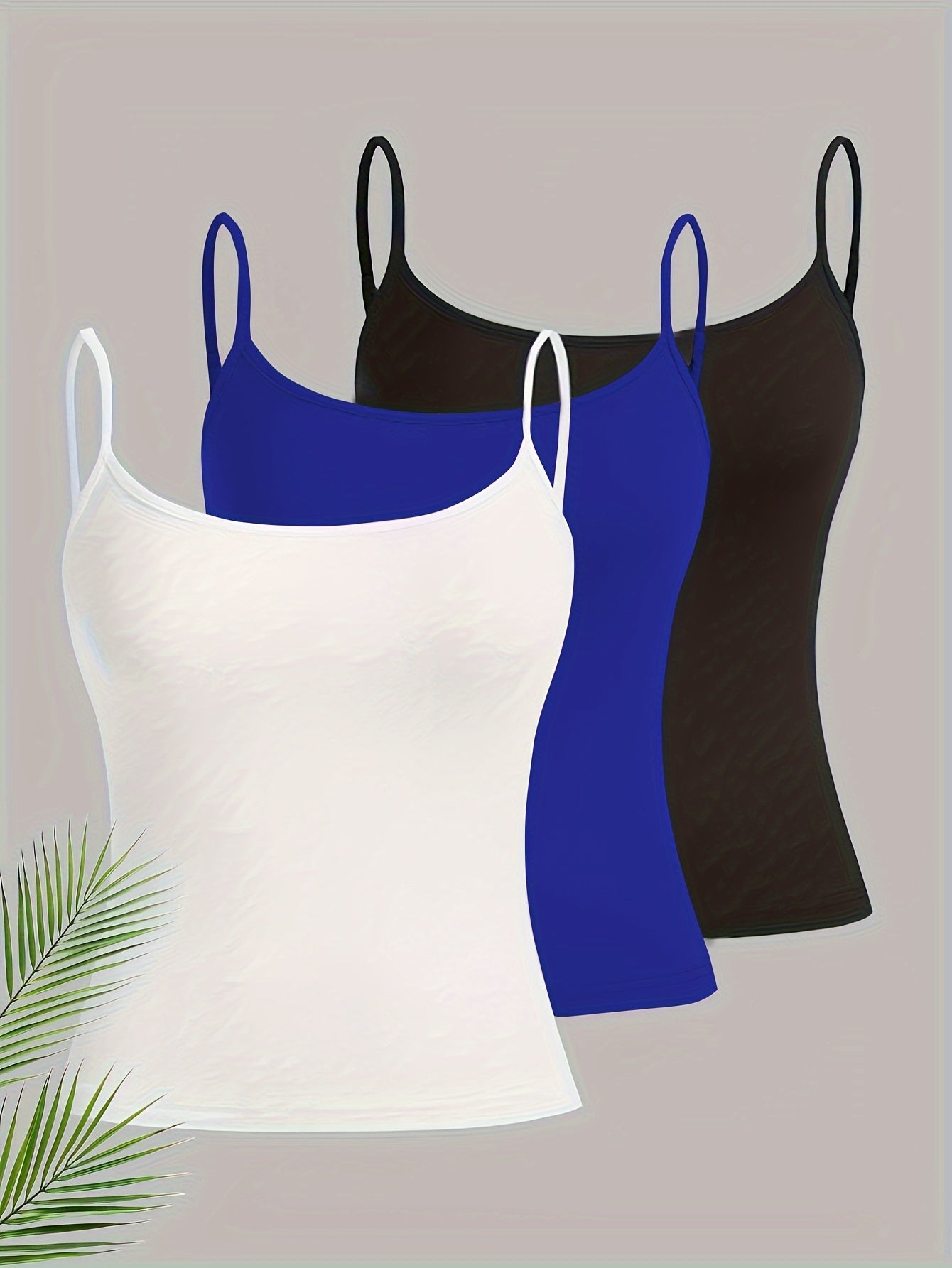Effen 3-pack Cami Tops - Daisy