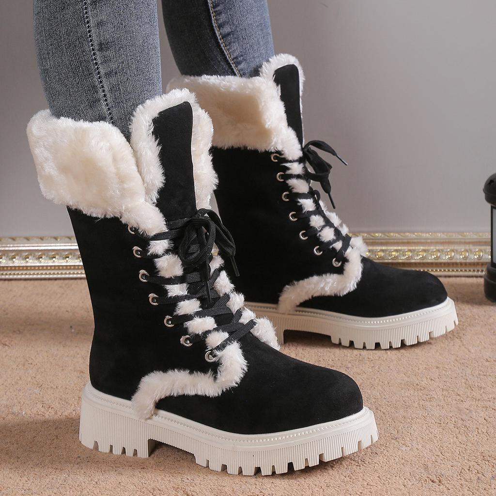 Bella - Warme Winter Snowboots met Imitatiebont voor Vrouwen