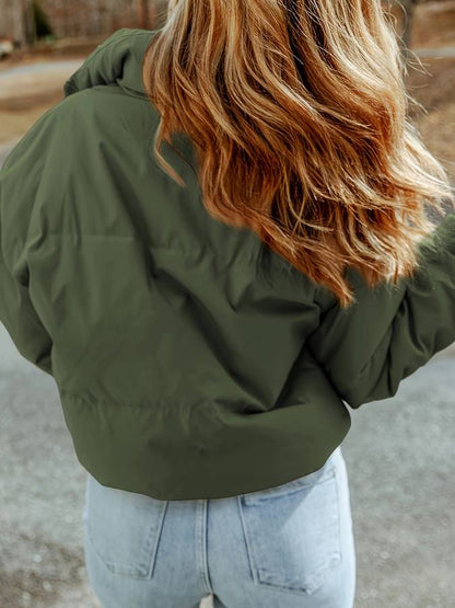 Warme jas met ritssluiting