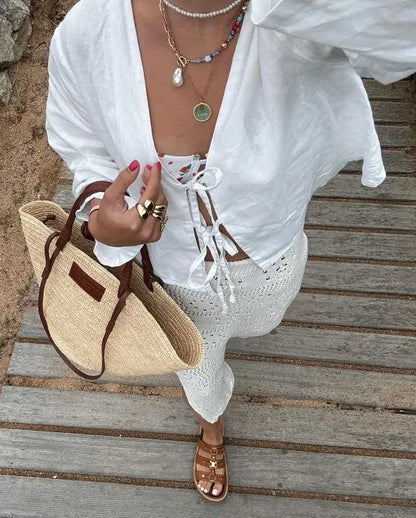 Kelly | damesblouse met pofmouwen