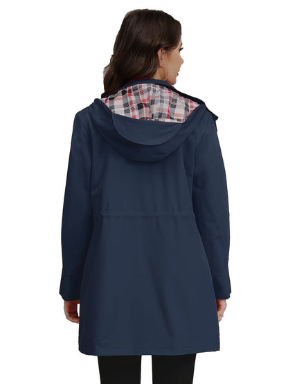 Hasel - Modieuze Hoodie Mantel met Zak voor Dames