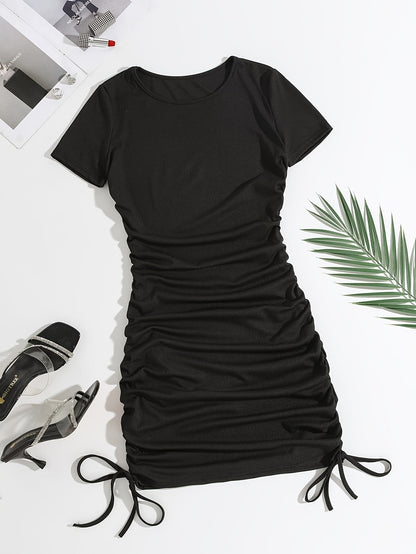 Bodycon jurk met koord en ruches - Chloe