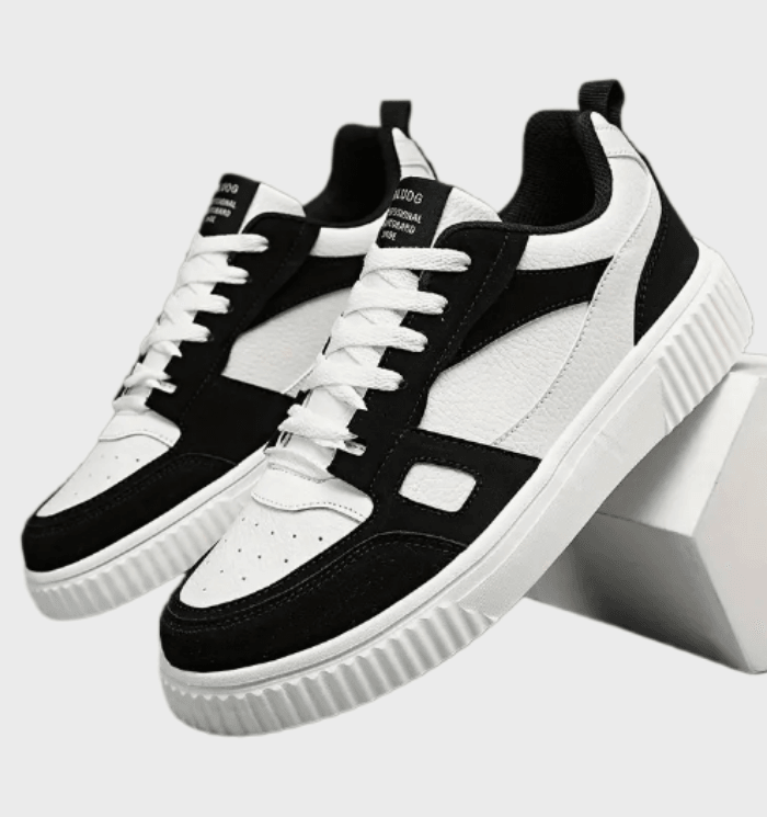 Christian -  Veelkleurige sneakers voor heren met gestippeld vamp design