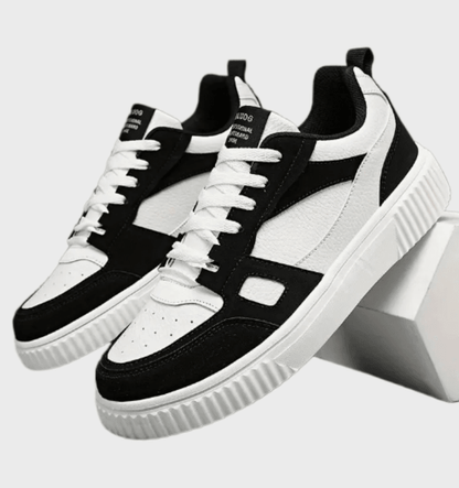 Christian -  Veelkleurige sneakers voor heren met gestippeld vamp design