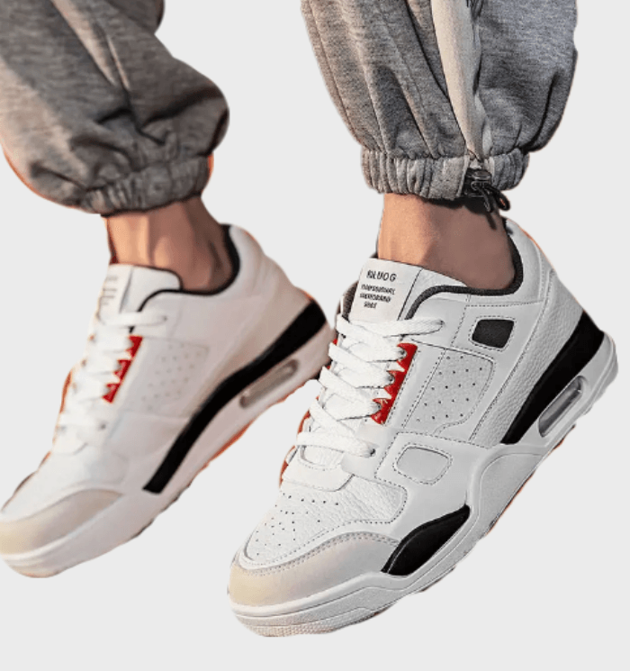 Christian -  Veelkleurige sneakers voor heren met gestippeld vamp design