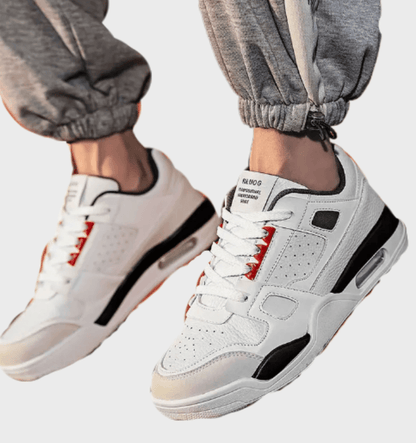 Christian -  Veelkleurige sneakers voor heren met gestippeld vamp design