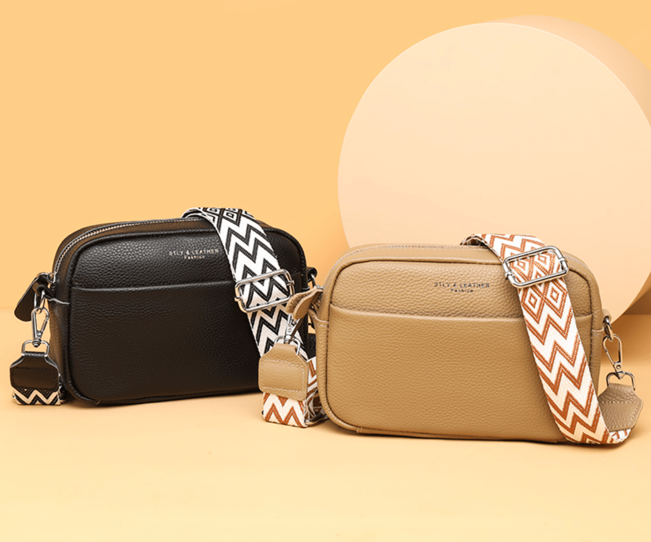 Vrouwenleer crossbody tas | Ulrika